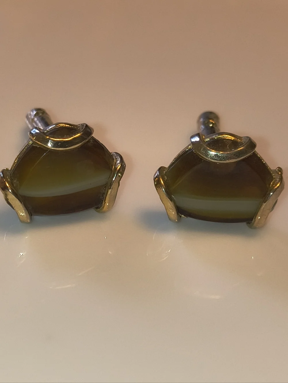 Vintage MCM Agate Cufflinks